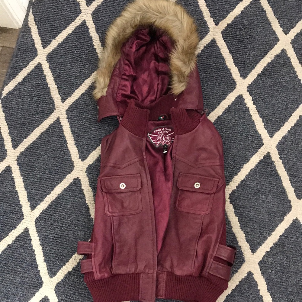 Leather vest